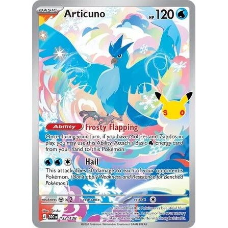 Image for Articuno (132/128) (ME: 30th Celebration) (30C) - Pokemon