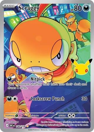 Image for Scraggy (140/128) (ME: 30th Celebration) (30C) - Pokemon