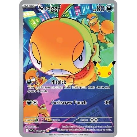 Image for Scraggy (140/128) (ME: 30th Celebration) (30C) - Pokemon