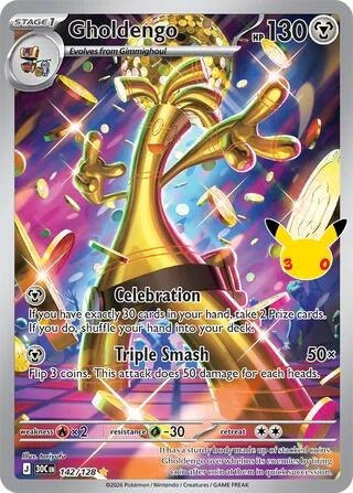 Image for Gholdengo (142/128) (ME: 30th Celebration) (30C) - Pokemon