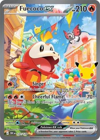 Image for Fuecoco ex (147/128) (ME: 30th Celebration) (30C) - Pokemon