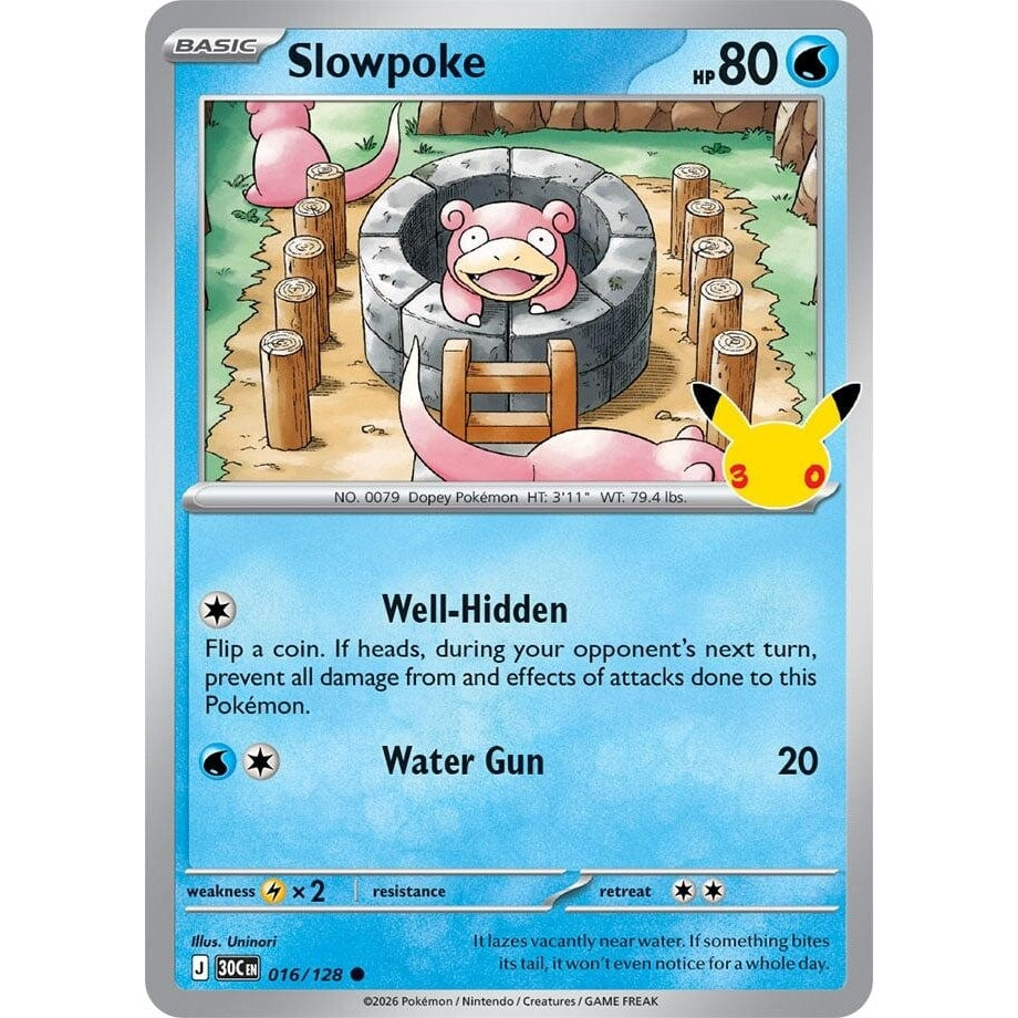 Image for Slowpoke (016/128) (ME: 30th Celebration) (30C) - Pokemon