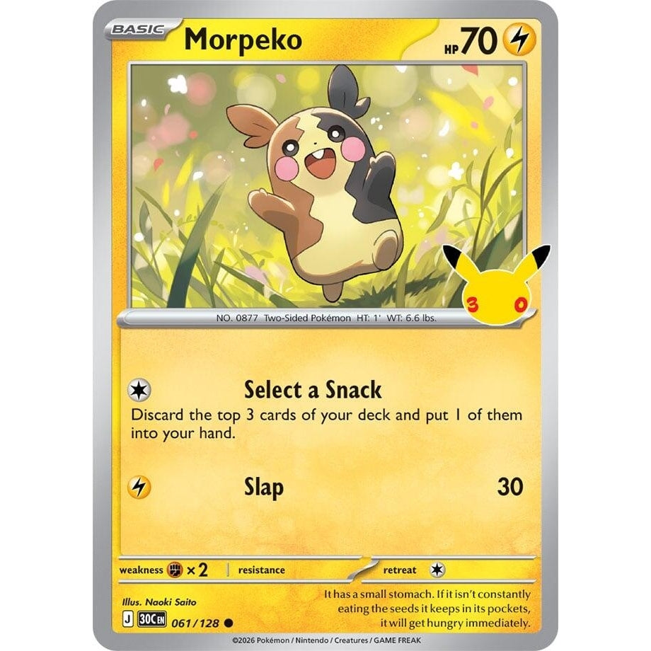 Image for Morpeko (061/128) (ME: 30th Celebration) (30C) - Pokemon