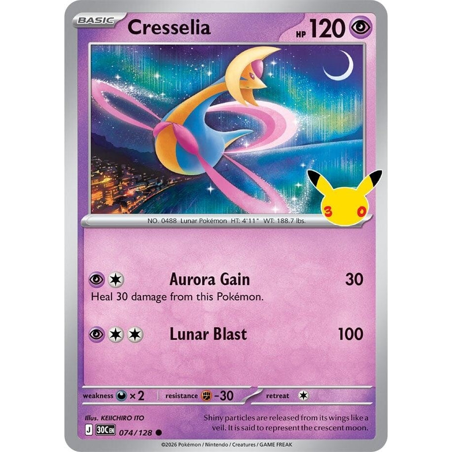 Image for Cresselia (074/128) (ME: 30th Celebration) (30C) - Pokemon