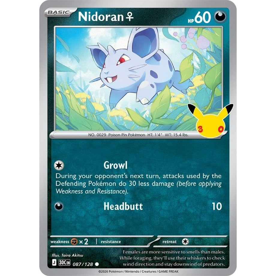 Image for Nidoran F (087/128) (ME: 30th Celebration) (30C) - Pokemon