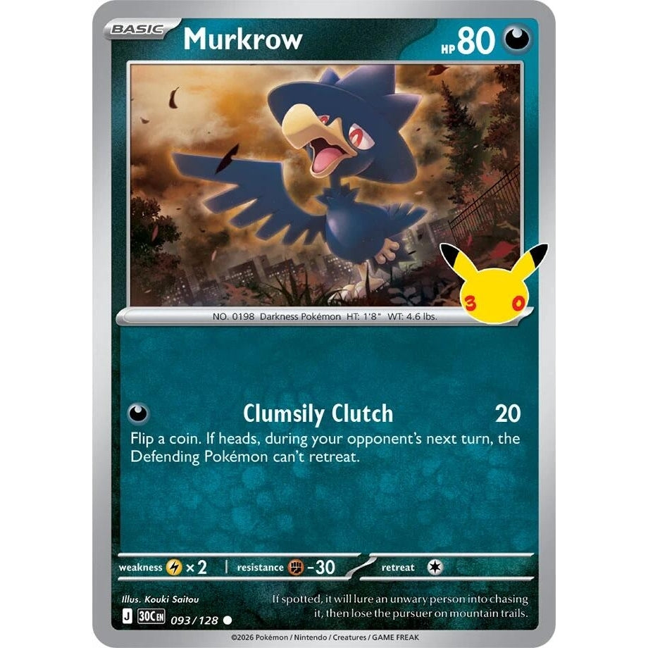 Image for Murkrow (093/128) (ME: 30th Celebration) (30C) - Pokemon