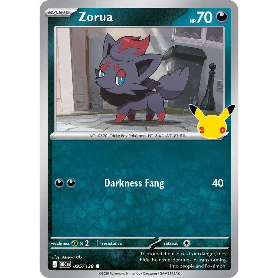 Image for Zorua (095/128) (ME: 30th Celebration) (30C) - Pokemon