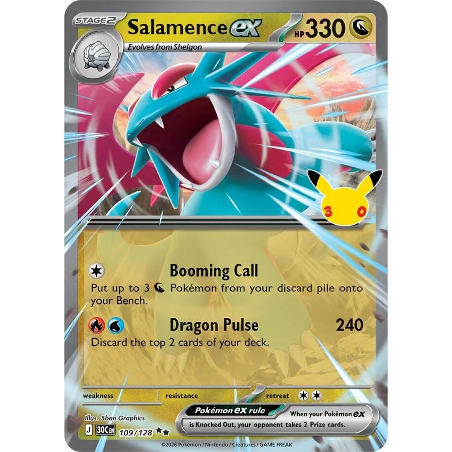 Image for Salamence ex (109/128) (ME: 30th Celebration) (30C) - Pokemon