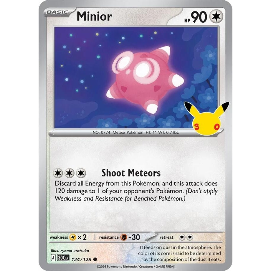 Image for Minior (124/128) (ME: 30th Celebration) (30C) - Pokemon