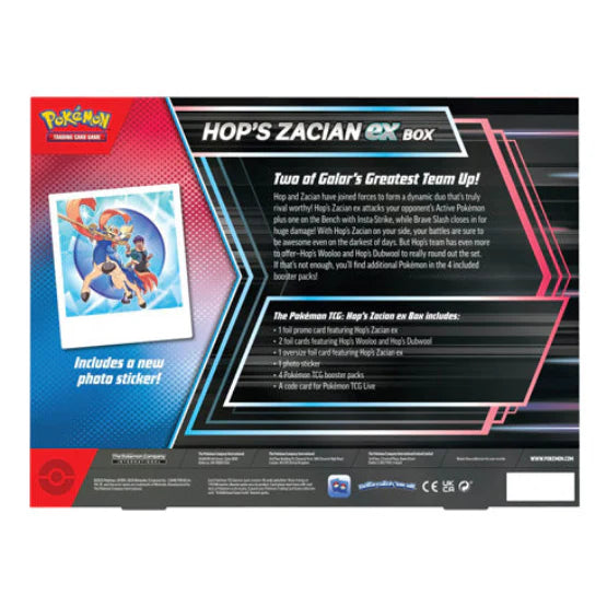 Pokémon TCG: Hop's Zacian ex Collection Box