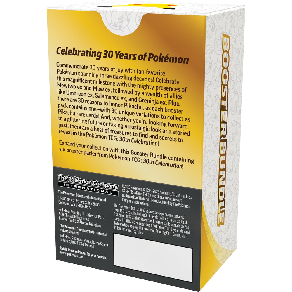 Pokémon TCG: 30th Celebration Booster Bundle - PokéBox Australia