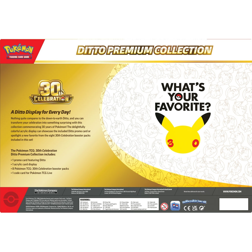 Pokemon TCG: 30th Celebration Ditto Premium Collection - PokéBox Australia