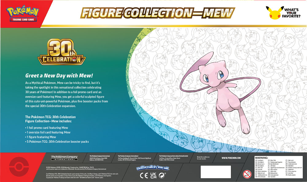 30th Celebration Figure Collection - Mew / Mewtwo (Assorted)