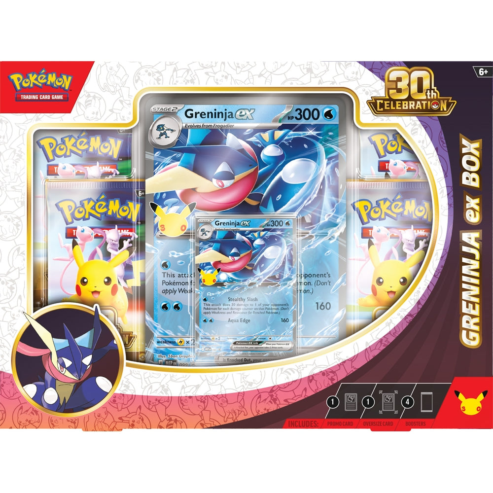 Pokémon TCG: 30th Celebration Sylveon ex Box / Greninja ex Box (Assorted) - PokéBox Australia