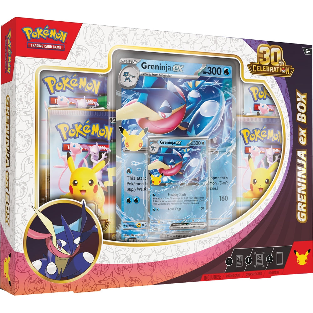 Pokémon TCG: 30th Celebration Sylveon ex Box / Greninja ex Box (Assorted) - PokéBox Australia