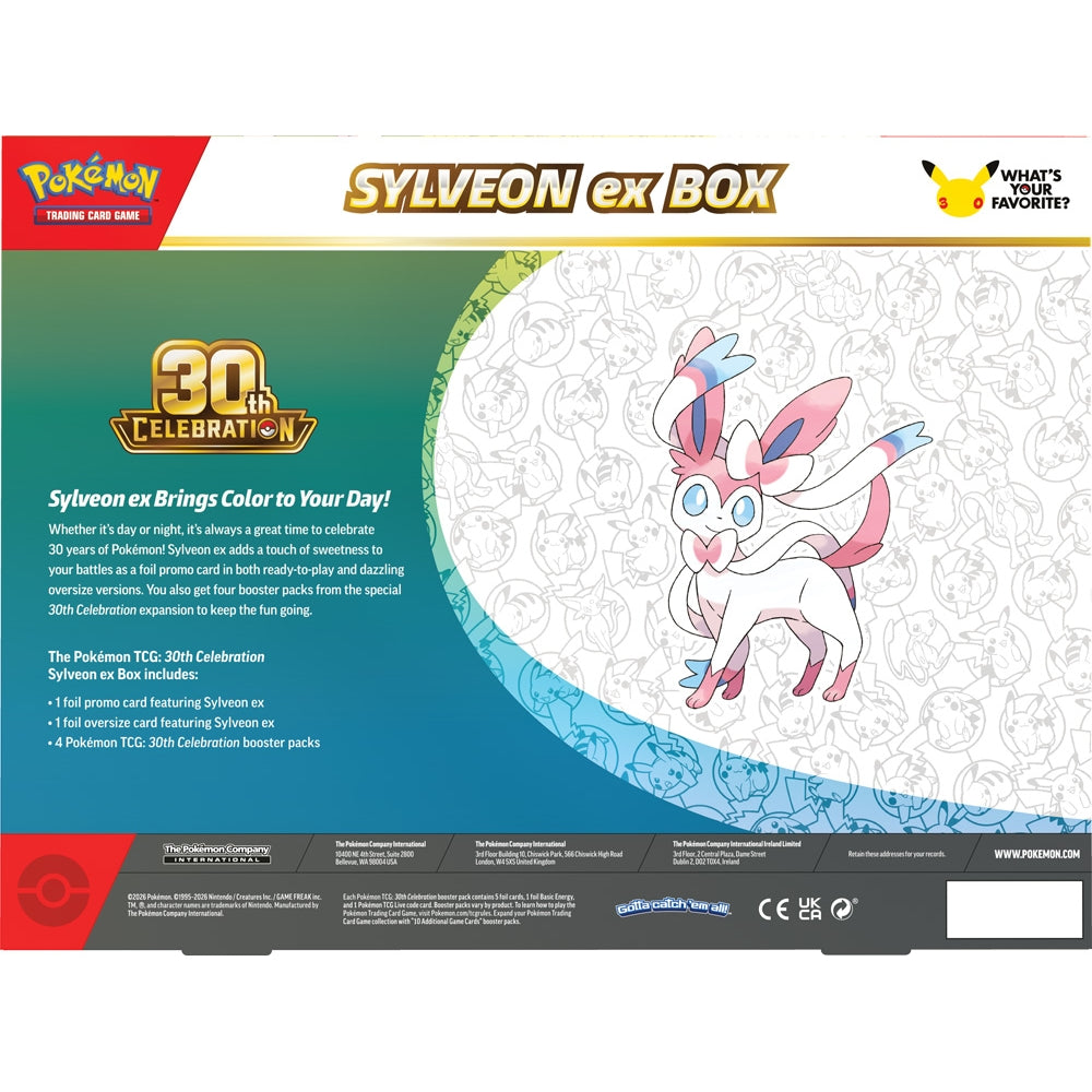Pokémon TCG: 30th Celebration Sylveon ex Box / Greninja ex Box (Assorted) - PokéBox Australia