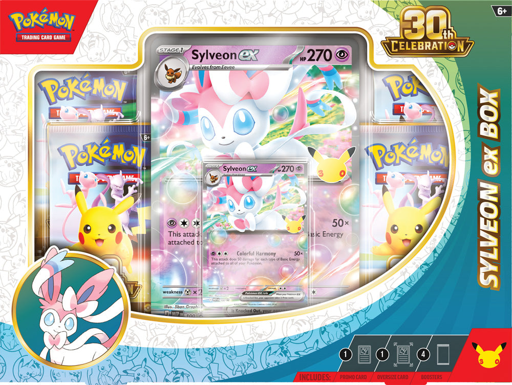 Pokémon TCG: 30th Celebration Sylveon ex Box / Greninja ex Box (Assorted) - PokéBox Australia