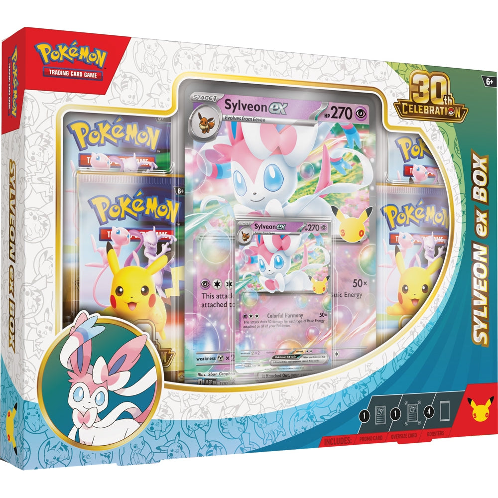 Pokémon TCG: 30th Celebration Sylveon ex Box / Greninja ex Box (Assorted) - PokéBox Australia
