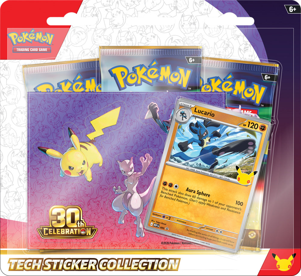 Pokémon TCG: 30th Celebration Tech Sticker Collection (Assorted)