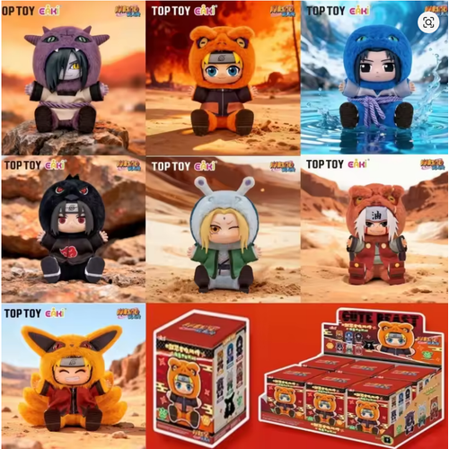 EAKI Top Toy - Naruto Shippuden: Beast Party Series Series 2 Plush Blind Box (Sealed Display x6)