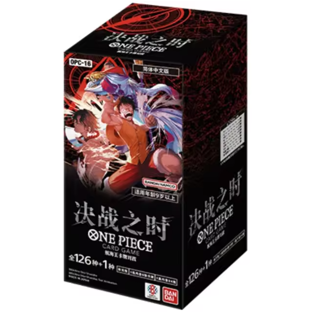 One Piece Card Game: OPC-16 The Time Of Battle Jumbo Booster Box (S-Chinese) - PokéBox Australia