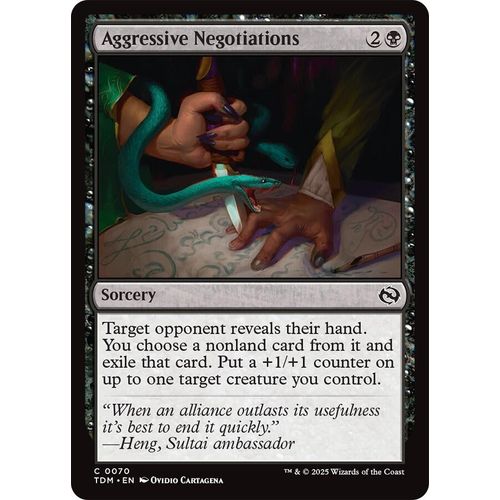 Aggressive Negotiations (70) (Tarkir: Dragonstorm) - PokéBox Australia