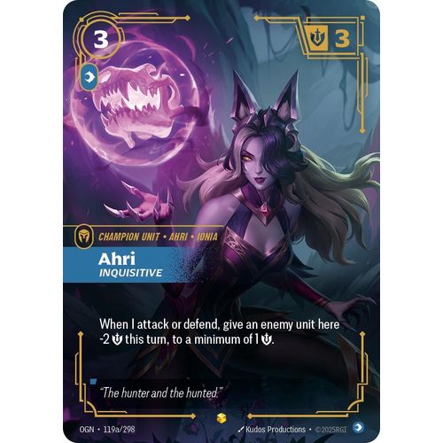Ahri - Inquisitive (Alternate Art) (119a/298) (Origins) - PokéBox Australia