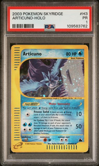 PSA PR 1 - ARTICUNO-HOLO 2003 POKEMON SKYRIDGE - PokéBox Australia