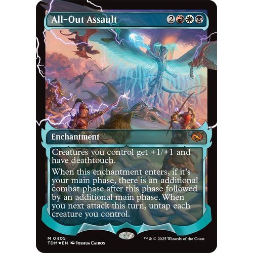 All - Out Assault (Showcase) (405) (Tarkir: Dragonstorm) - PokéBox Australia