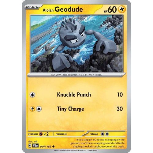 Alolan Geodude (044/159) (SV09: Journey Together) - PokéBox Australia