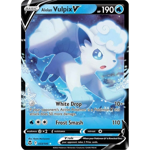 Alolan Vulpix V (033/195) (SWSH12: Silver Tempest) - PokéBox Australia
