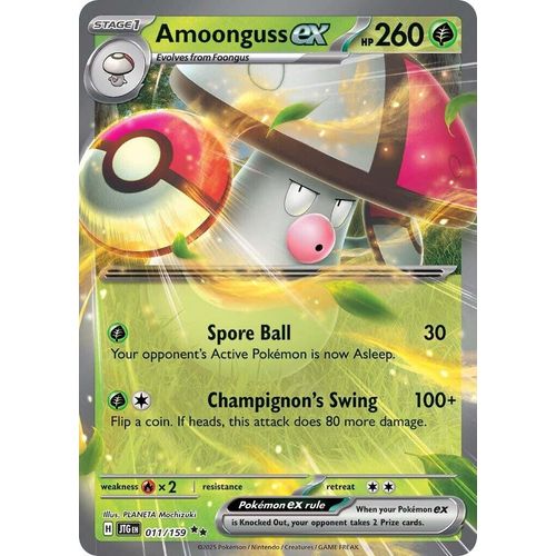 Amoonguss ex (011/159) (SV09: Journey Together) - PokéBox Australia