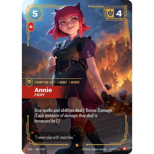 Annie - Fiery (001/024) (Origins: Proving Grounds) - PokéBox Australia