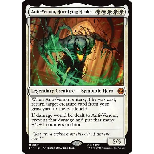 Anti - Venom, Horrifying Healer (1) (Marvel's Spider - Man) - PokéBox Australia