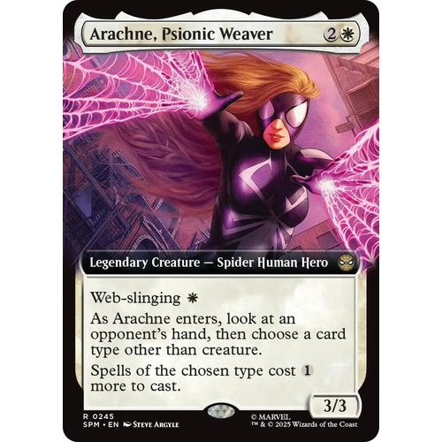 Arachne, Psionic Weaver (Extended Art) (245) (Marvel's Spider - Man) - PokéBox Australia