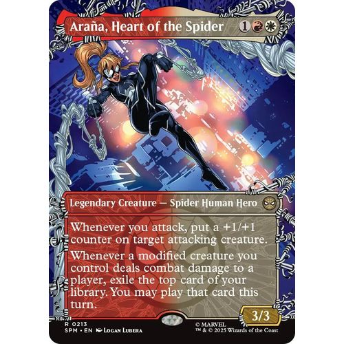 Arana, Heart of the Spider (Borderless) (213) (Marvel's Spider - Man) - PokéBox Australia