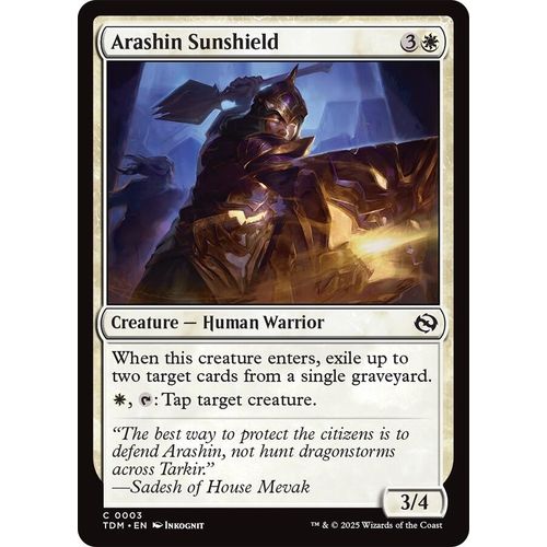 Arashin Sunshield (3) (Tarkir: Dragonstorm) - PokéBox Australia