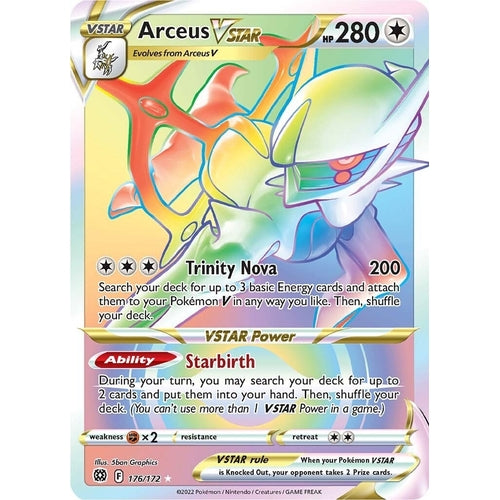 Arceus VSTAR (Secret) (176) (176/172) (SWSH09: Brilliant Stars) - PokéBox Australia