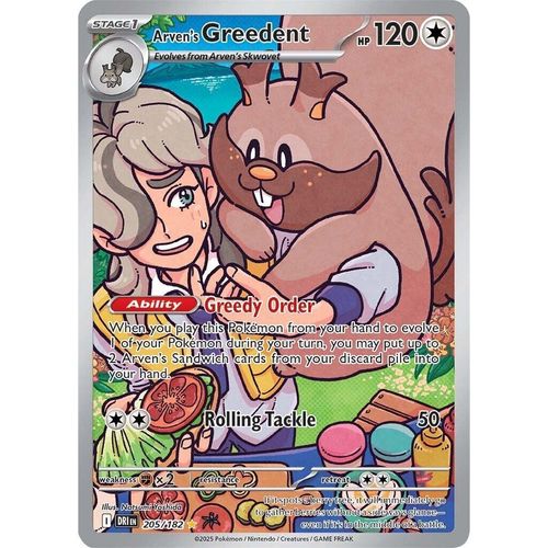 Arven's Greedent (205/182) (SV10: Destined Rivals) - PokéBox Australia