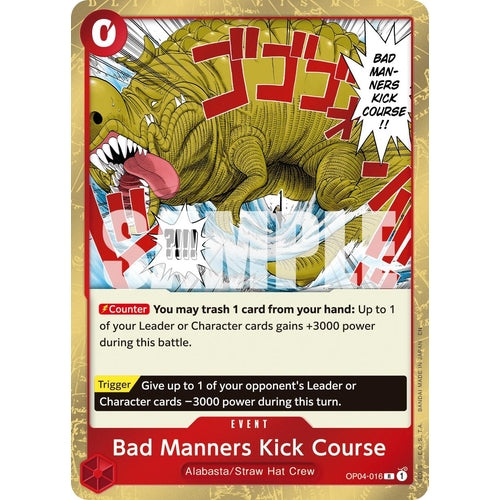 Bad Manners Kick Course (Reprint) (OP04 - 016) (Premium Booster - The Best - Vol. 2) - PokéBox Australia