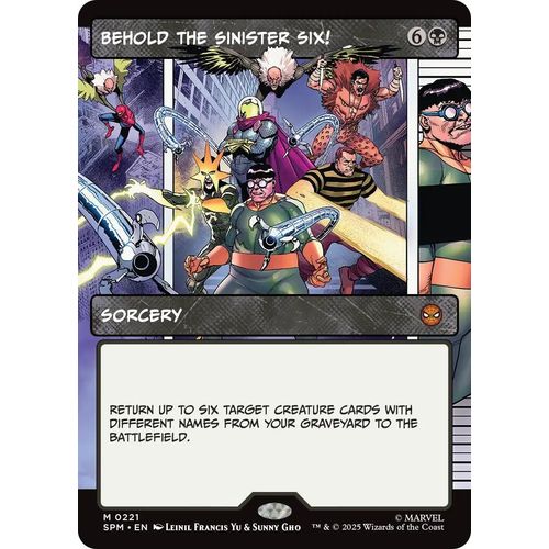 Behold the Sinister Six! (Borderless) (221) (Marvel's Spider - Man) - PokéBox Australia