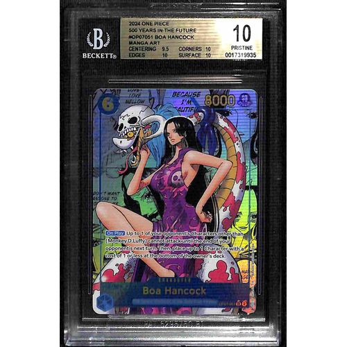BGS 10 Boa Hancock Manga Art OP07 - 051 - 2024 One Piece Card Game Years In The Future 9935 - PokéBox Australia