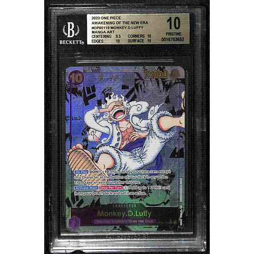 BGS 10 Monkey.D.Luffy Manga Art SEC OP05-119