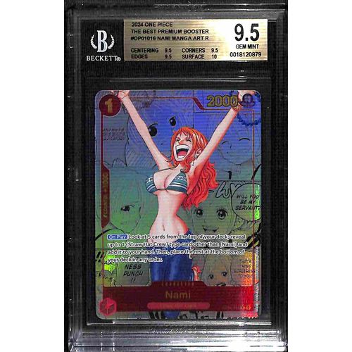 BGS 9.5 Nami Manga Art R OP01 - 016 - 2024 One Piece Card Game The Best Premium Booster 0879 - PokéBox Australia