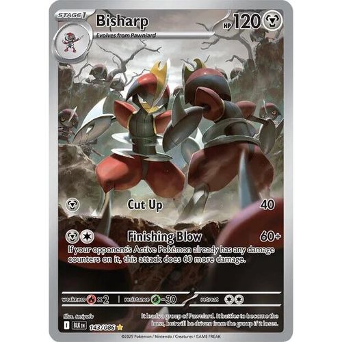 Bisharp (143/086) (SV: Black Bolt) - PokéBox Australia