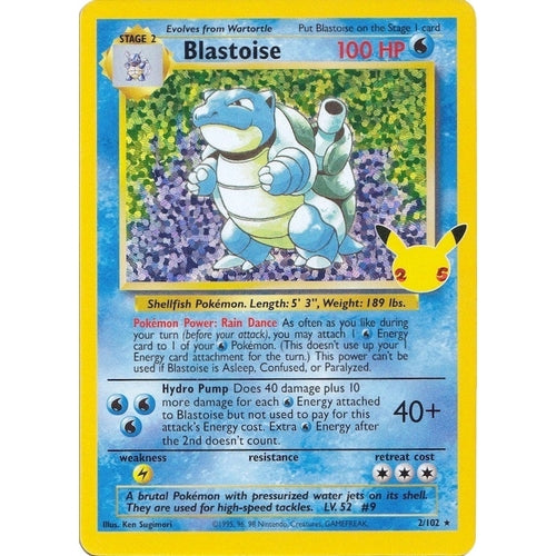 Blastoise (2/102) (Celebrations: Classic Collection) - PokéBox Australia
