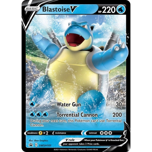 Blastoise V - SWSH101 (SWSH101) (SWSH: Sword & Shield Promo Cards) - PokéBox Australia