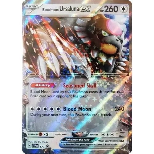 Bloodmoon Ursaluna ex - 177 (177) (SV: Scarlet & Violet Promo Cards) - PokéBox Australia