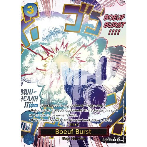 Boeuf Burst (Alternate Art) (OP12 - 060) (Legacy of the Master) - PokéBox Australia