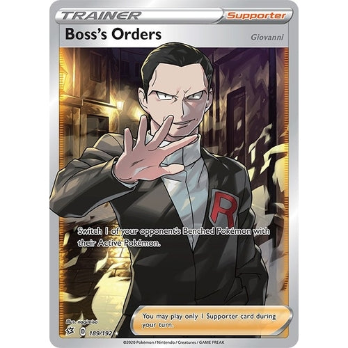 Boss's Orders (Full Art) (189/192) (SWSH02: Rebel Clash) - PokéBox Australia